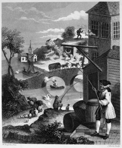 Satire sur la fausse perspective - William Hogarth