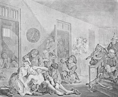 Scène dans un asile, de A Rake