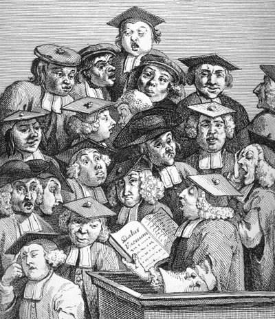 Érudits à une conférence, 20 janvier 1736-37 - William Hogarth