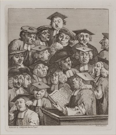 Écoliers à une conférence, 3 mars - William Hogarth