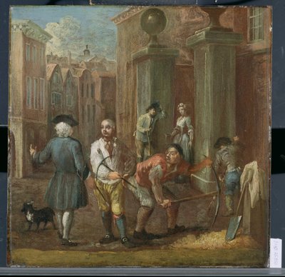 Enseigne pour un paveur, c.1725 - William Hogarth