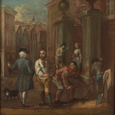 Enseigne pour un paveur - William Hogarth