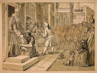 Esquisse pour Industrie et Oisiveté - Planche VI, 1747 - William Hogarth