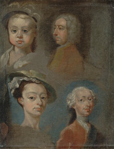 Étude de têtes - William Hogarth