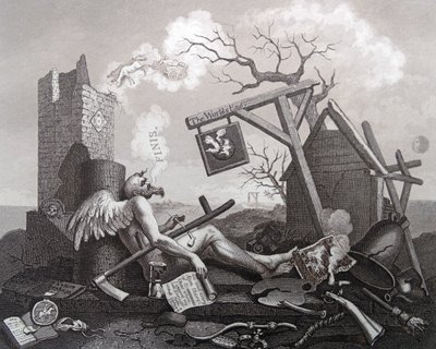 Cul-de-lampe, ou Le Bathos - William Hogarth