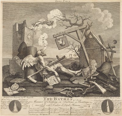 Cul-de-lampe, ou Le Bathos - William Hogarth