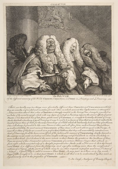 Le Banc, septembre 1758 - William Hogarth