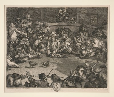 Le combat de coqs - William Hogarth