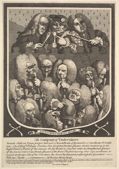La Compagnie des entrepreneurs de pompes funèbres - William Hogarth