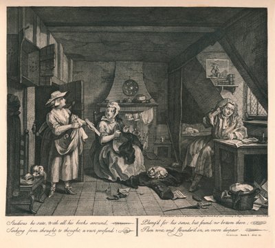 Le poète en détresse, 1740 - William Hogarth
