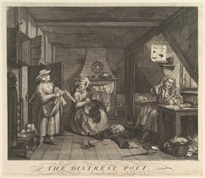 Le poète en détresse - William Hogarth