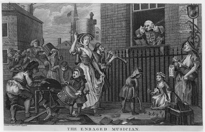 Le Musicien enragé - William Hogarth