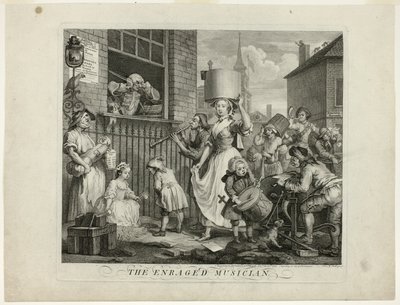 Le Musicien enragé - William Hogarth
