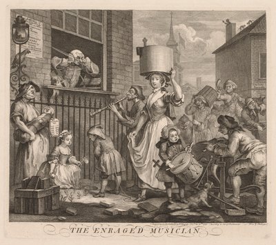 Le Musicien Enragé - William Hogarth