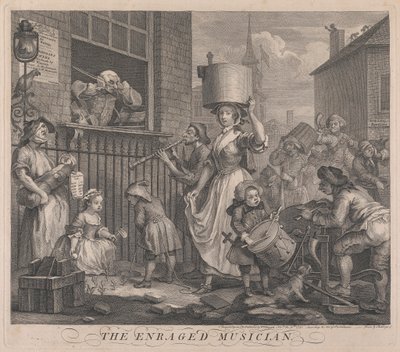 Le musicien enragé - William Hogarth