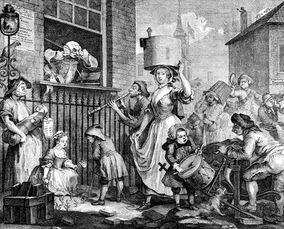Le musicien enragé, 1741 - William Hogarth
