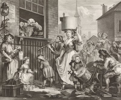 Le musicien enragé. 1741 - William Hogarth