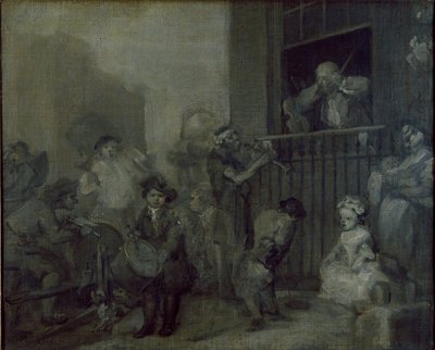Le Musicien enragé - William Hogarth
