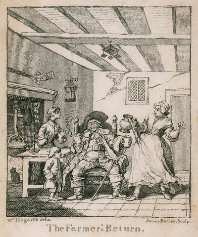 Le retour du fermier - William Hogarth