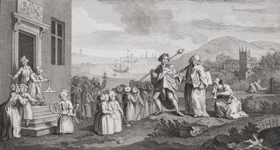 Les enfants trouvés, gravé par F. Morellon La Cave - William Hogarth