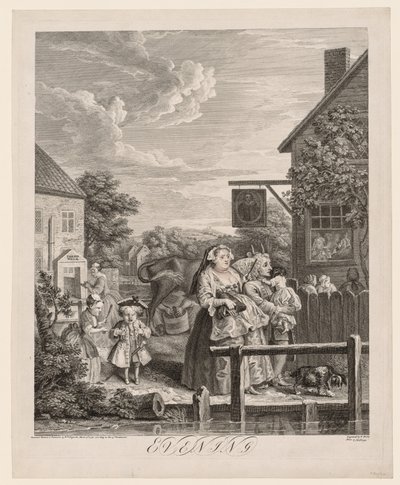 Les Quatre Moments de la Journée : Soir - William Hogarth