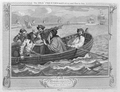 Le mauvais apprenti renvoyé et envoyé en mer, planche V de 