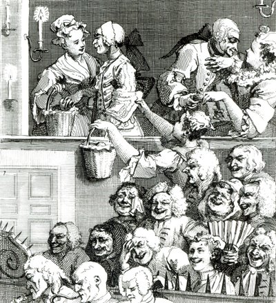Le public rieur, 1733 - William Hogarth