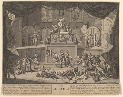 La Loterie, après 1724 - William Hogarth