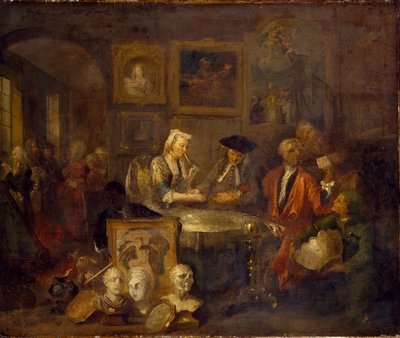 Le contrat de mariage, début des années 1730 - William Hogarth