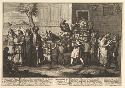 Le Mystère de la Maçonnerie Révélé par le Go..., [publié pour la première fois en décembre 1724] réédition ultérieure - William Hogarth