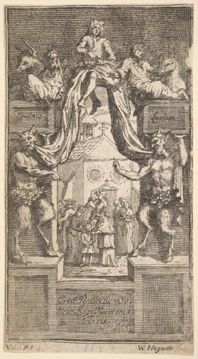 La Nouvelle Métamorphose : Frontispice, Vol.1, 1724 - William Hogarth