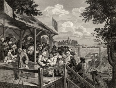 Le Vote, gravé par George Presbury, des 