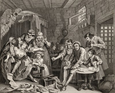 La scène de la prison, planche VII de 