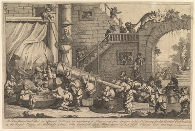 La Punition Infligée à Lemuel Gulliver, décembre 1726 - William Hogarth