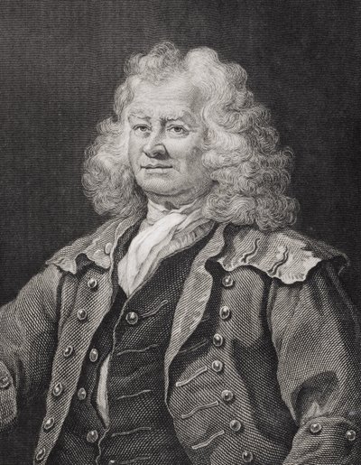 Thomas Coram, gravé par J.W. Cook - William Hogarth