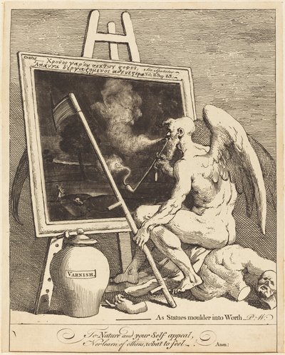 Le Temps fumant une image - William Hogarth