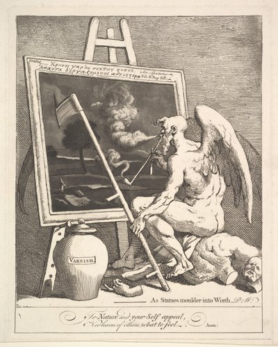 Le Temps fumant une image, vers 1761 - William Hogarth