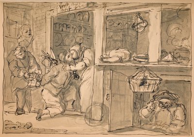 Dessin inutilisé pour Industry and Idleness, 1747 - William Hogarth