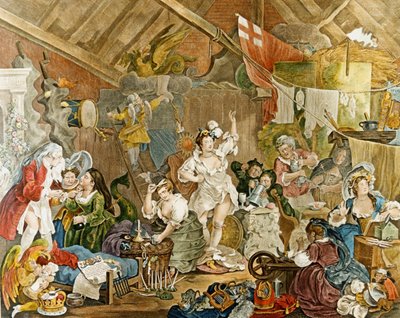 Les Actrices ambulantes de William Hogarth s