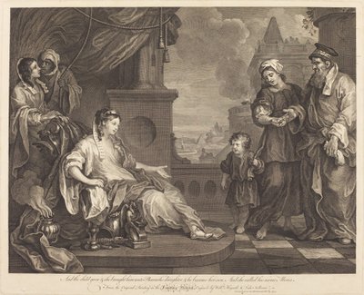 Moïse amené à la fille de Pharaon - William Hogarth and Luke Sullivan