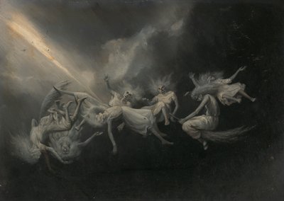 La foudre a frappé un troupeau de sorcières - William Holbrook Beard