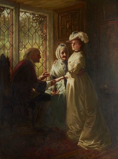 Une fille prenant congé - William Hole
