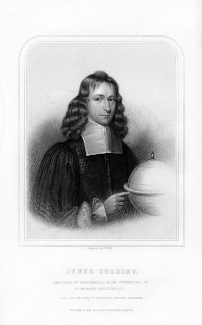 James Gregory, mathématicien et astronome écossais, 1870 - William Holl