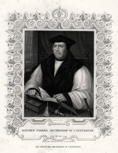 Matthew Parker, archevêque de Cantorbéry, 19ème siècle - William Holl