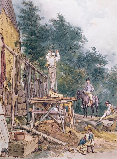 Dr. Monro inspectant ses écuries - William Holman Hunt