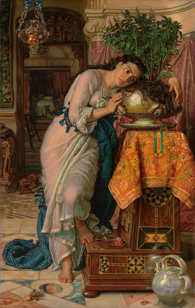 Isabella et le pot de basilic, 1867 - William Holman Hunt