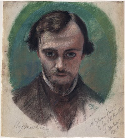 Portrait de Dante Gabriel Rossetti (1828-82) 1853 - William Holman Hunt
