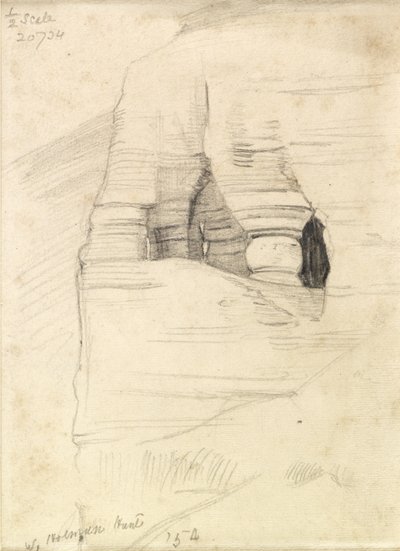 Rochers à Wady Zuara, la mer Morte, 1854 - William Holman Hunt