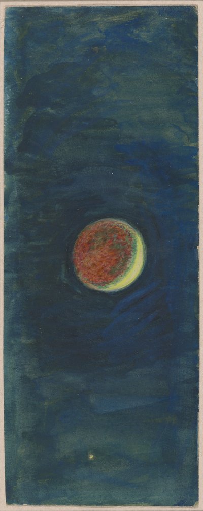 Étude du croissant de lune dans "The Ship" (Le navire) - William Holman Hunt