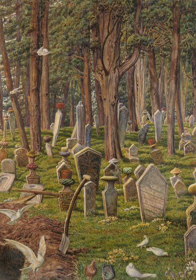 La ville endormie : le cimetière de Pera, Constantinople, 1856 - 1888 - William Holman Hunt